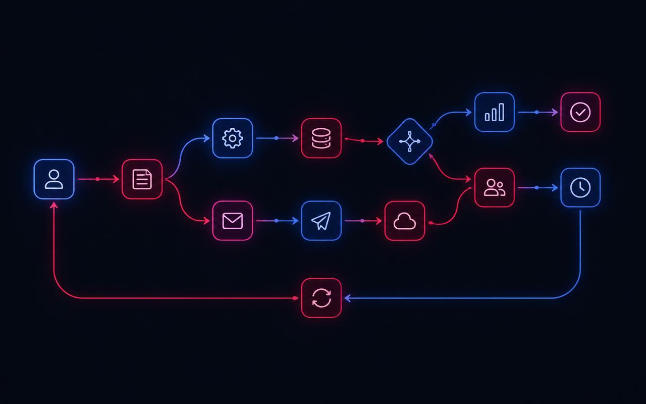 Imagem ilustrativa do projeto Fluxos de automação